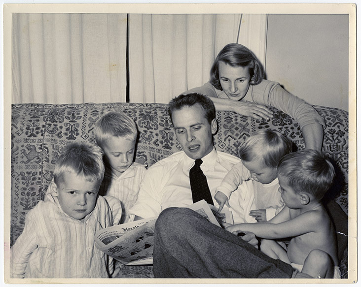 A Colville family portrait, 1951.