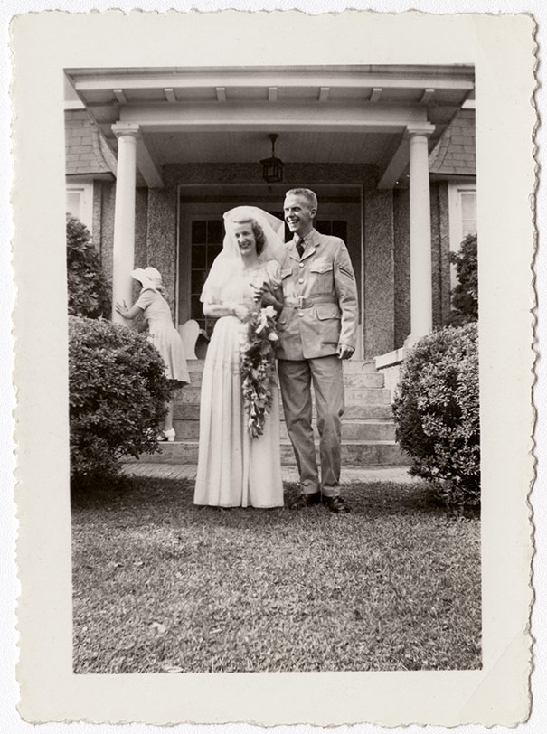 Alex and Rhoda Colville on their wedding day