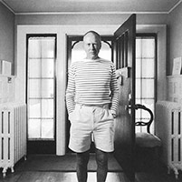 Alex Colville at home in Wolfville, mid-1980s