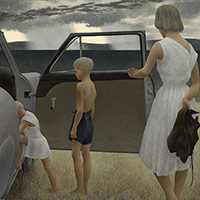 Family and Rainstorm