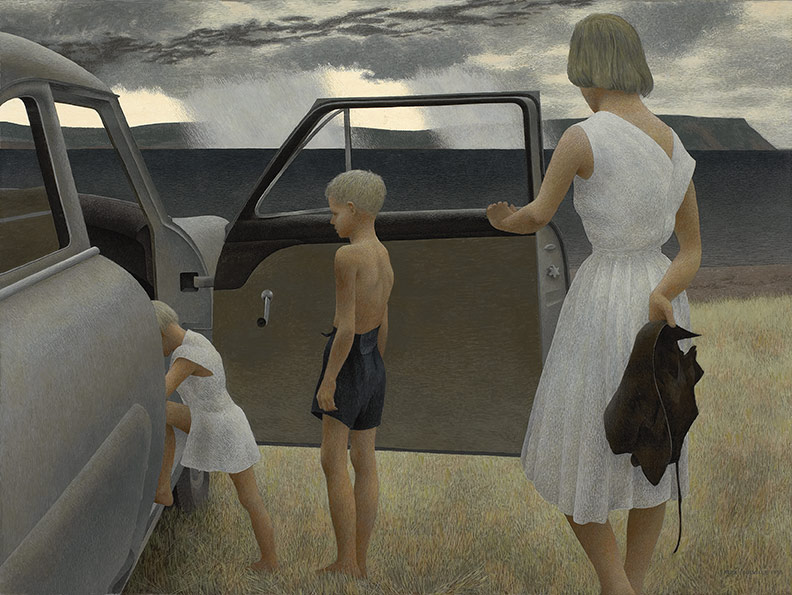 Family and Rainstorm