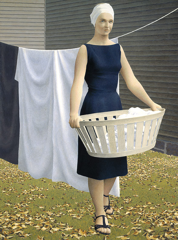 Woman at Clothesline